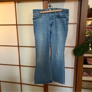 Frame Le One Crop Mini Boot Jeans Size 2